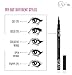 Best Waterproof Liquid Gel Eyeliner Pen - Black Eyeliner - Winged Eyeliner Tip - High Pigment & Long Lasting - Run Proof - Goes on with Ease