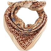 Cotton Bandana Multicolored 21''x21'' for Women and Men Multi-purpose Headband Hair Scarf Protective Coverage