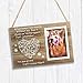 VILIGHT Dog Cat Memorial Gifts - Paw Prints Sympathy Picture Frame for Pet Loss - 4x6 Inches Photo