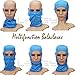 LEAGY Uniquely Versatile It Can Be Worn in up to 7 Different Ways Protection, Comfort Fun. Multi-functional Headwear/Multi-purpose Sports Balaclava - Offers Wind Uv Protection (Blue)