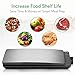 NutriChef Updated Version Vacuum Sealer | Automatic Vacuum Air Sealing System For Food Preservation w/ Starter Kit | Compact Design | Lab Tested | Dry & Moist Food Mode, Stainless Steel