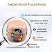 Brain Teasers, Jakpak Wood IQ Games Puzzle Toy for Kids Adult Puzzles Brain Toy Wooden Intelligence Development Puzzle Cube Logic Puzzle Handheld Travel Game Traditional Game for Boys Girls