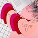 Whaline Valentine's Day Felt Heart Garland Banner for Indoor Outdoor Wedding Engagement Anniversary Party Favor(9.8 feet)