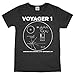 Hank Player U.S.A. NASA Voyager 1 Men's T-Shirt (L, Heather Charcoal)