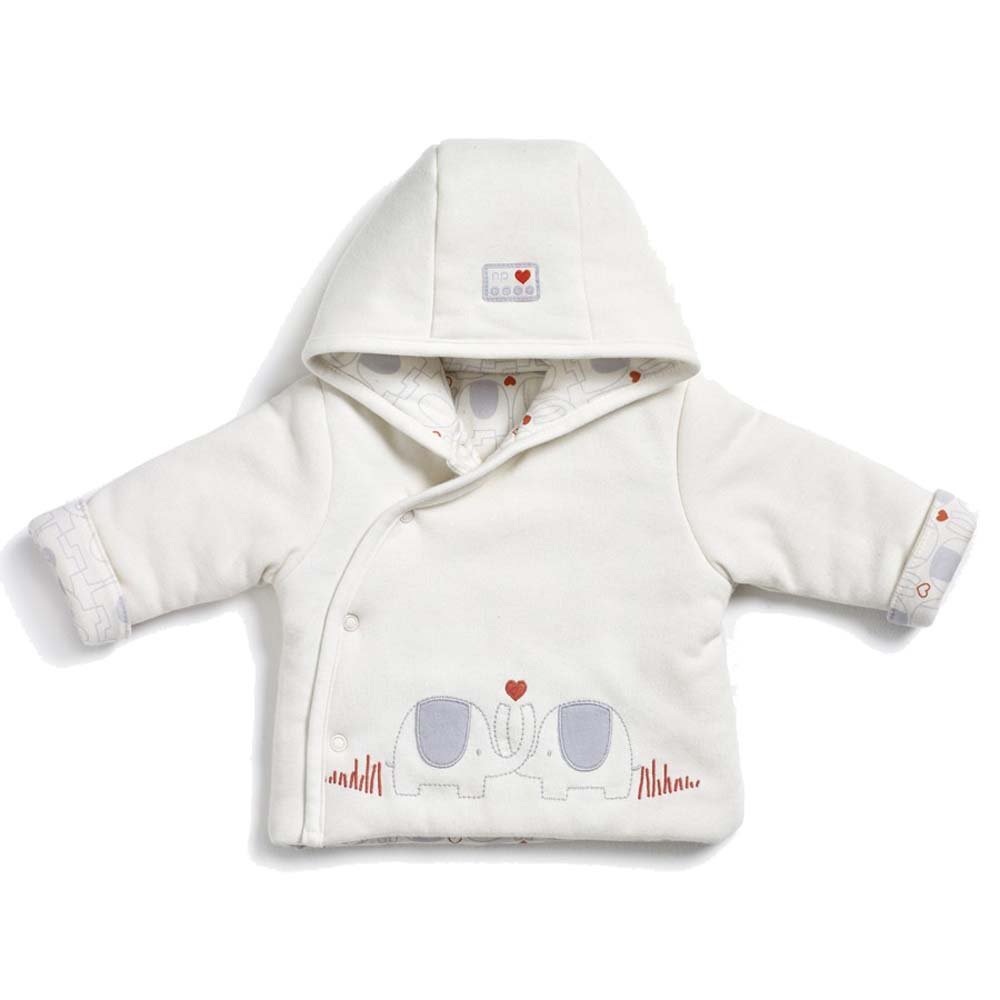 KATIES PLAYPEN / BABY BEST BUYS Natures Purest My 1st Friend Organic Cotton Padded Jacket 3-6 Months Cream