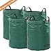Ohuhu Garden Waste Bags, 72 Gallons Reusable Yard Leaf Bag, Durable & Portable Garden Storage Bags with Dual Handles, 4 Pack
