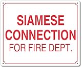 Siamese Connection For Fire Department Sign - 10