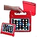 HDE Kids Case for iPad Mini 2 3 -Shock Proof Rugged Heavy Duty Impact Resistant Protective Cover Handle Stand for Apple iPad Mini 1 2 3 Retina (Red)