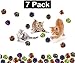 Prairie Horse Supply X Large Premium Mylar Crinkle Balls (7 Pack) (2.5 Inches in Diameter) Interactive Long Lasting Lightweight Shiny Metallic Cat Kitten Toys Assorted Colors
