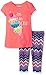 Kidtopia Girls' Toddler Chill Screen W/Glitter & Tack On with Chevron Legging Tunic Set