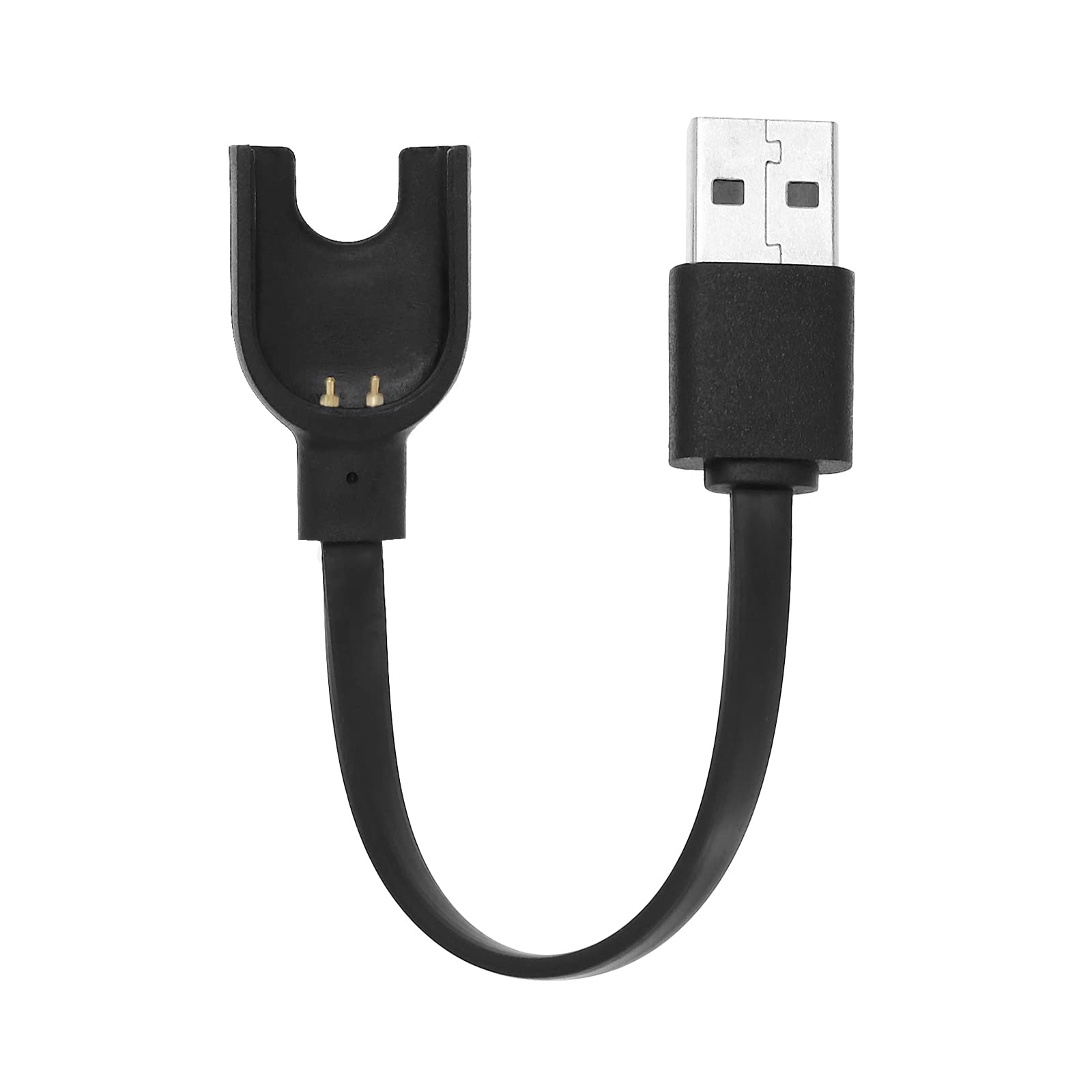 2Pcs Charger Cable Replacement Compatible with Xiaomi Mi Band 3 USB Charger Adapter Charge Cord Smartwatch Accessories Black