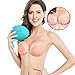 Mysuntown Women's Strapless Adhesive Silicone Push-up Invisible Bra (C, Skin)