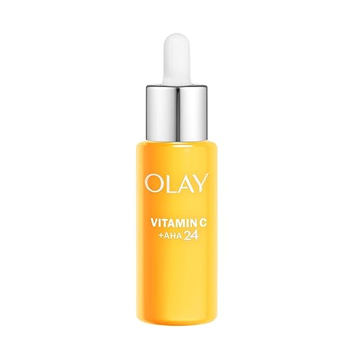 Olay Vitamin C Serum for Face, Skincare with AHA and Niacinamide at 99% Purity, Brightening Skin Care with 3 Actions: Anti Dark Spot Action, Evens, Hydrates, Non Greasy, Non Sticky, 40ml