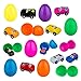 Filled Easter Eggs, 16 PCS Colorful 2.5 Inches Easter Eggs Toy Filled with Mini Pull Back and Let Go Fast Racing Car, Great Easter Hunt Party Bag Stuffer, Giveaways – Cool And Fun Surprise Easter Eggs
