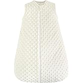 david's kids Fleece Baby Sleep Sack 0-6 Months, 2.5 Tog Minky Warm Winter Baby Wearable Blanket with Plush Dots and 2-Way Zipper, Cotton Inner Lining Sleeping Bags for Boys Girls, Small Size, Cream