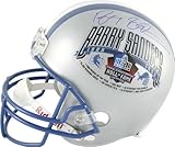 Barry Sanders Autographed Helmet | Details: - Half Detroit Lions And Half Barry Sanders Hof Decal, Riddell Helmet