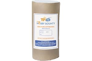 THE HOBBY BOUNTY Cotton Roll Undercast Padding Roll Soft and Absorbent Cotton Makeup Remover in an Easy to Tear & Use for Art Projects, Packaging, Craft Activity 100 GRAM