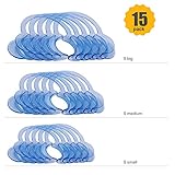 15PCS Mouth Opener for Speak Out Game,Sayhi Mouthpieces Dental Tool C-Shape Intraoral cheek Lip Retractors for Watch Ya Mouth Audlt Fun Game[L/M/S Each Size 5pcs]