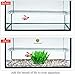 SunGrow Artificial Aquarium Plants for Aquatic Pets, Realistic Green Plants with Ceramic Base, Fish Tank Decorations & Home Decor, 10Pcs/Pack