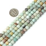6mm 8mm 10mm 12mm Round Frost Mixed Amazonite Beads Strand 15 Inch