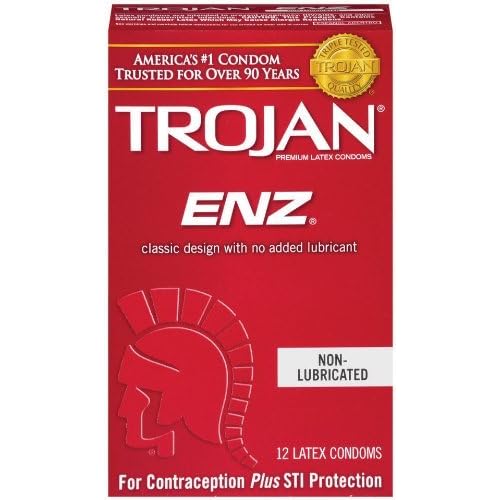 Trojan Non-Lubricated Latex Condoms, Enz 12 ct (Quantity of 4) image