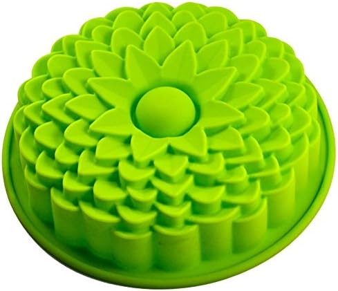 Naza Shop 1 X 9" Sunflower Bread Pie Flan Tart Birthday Party Cake Silicone Mold Pan Bakeware