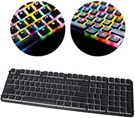 RGB 110 Keycaps ANSI Layout Add ISO PBT Pudding Double Skin Milk Shot Backlit Keycap With Keycap Storage Board For OEM Cherry