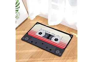 KIMISS Vintage Nonslip WaterAbsorbent Mat Pad for Bathroom & Kitchen – Soft Flannel, EcoFriendly Bottom, Versatile Home Use (