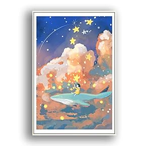 Framed Canvas Wall Art for Living Room, Bedroom Whale Canvas Prints for Modern Home Decoration Ready to Hang - 16"x24" inches