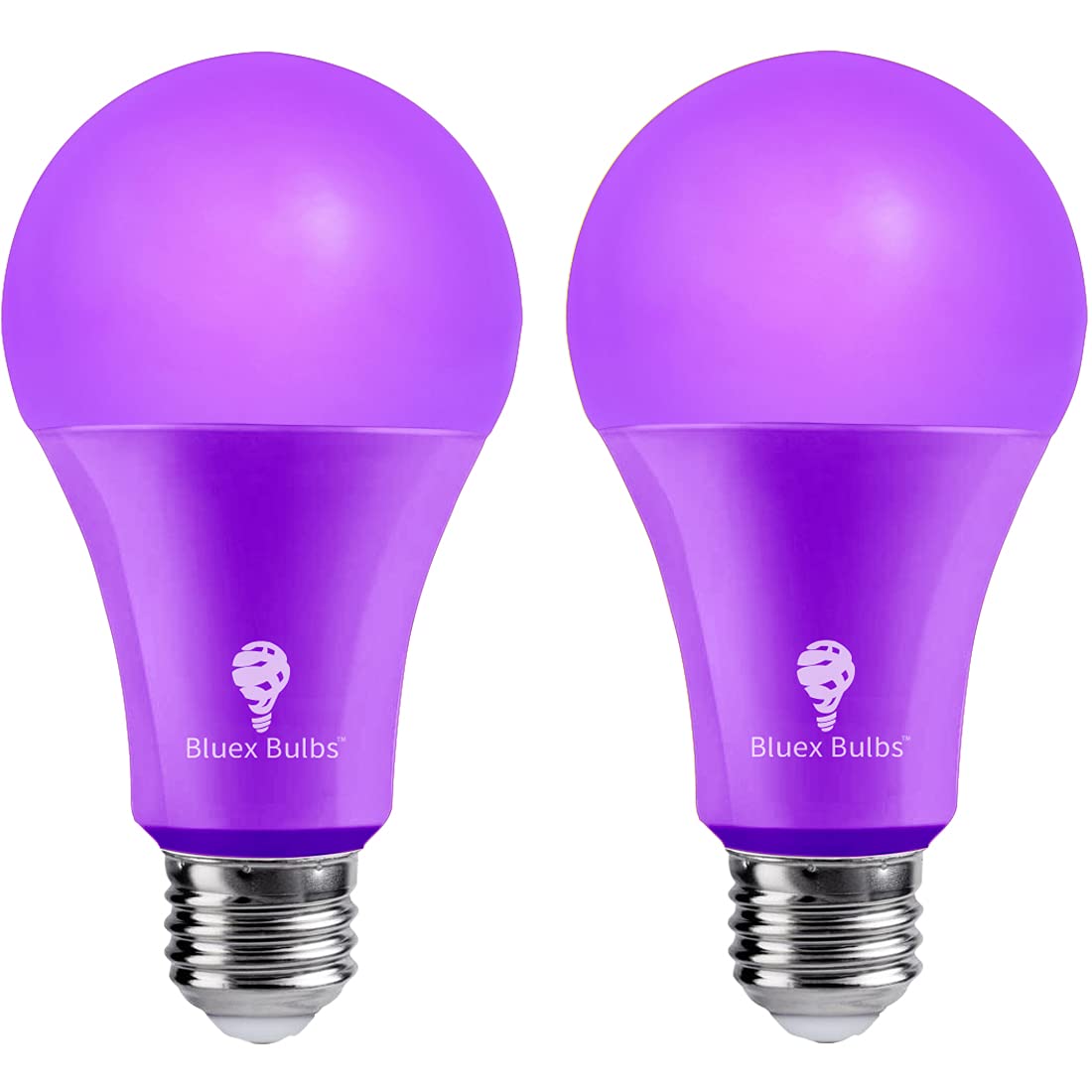 Photo 1 of 2 Pack BlueX LED A21 Purple Light Bulbs - 15W (120Watt Equivalent) - E26 Base, Party Decoration, Porch, Home & Holiday Lighting, Decorative Illumination
