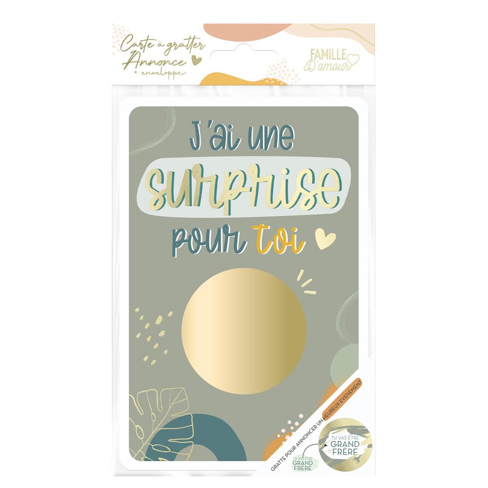 STC Birth Announcement Scratch Card "You Will Be Big Brother".