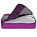 BAGSMART Travel Packing Cubes 3 Sets Luggage Packing Organizer for Carry-on Accessories, Purple