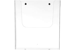 CIMAXIC A4 Acrylic Wall-mounted Brochure Holder Folder Organizer File Storage Rack Document Magazine Stand