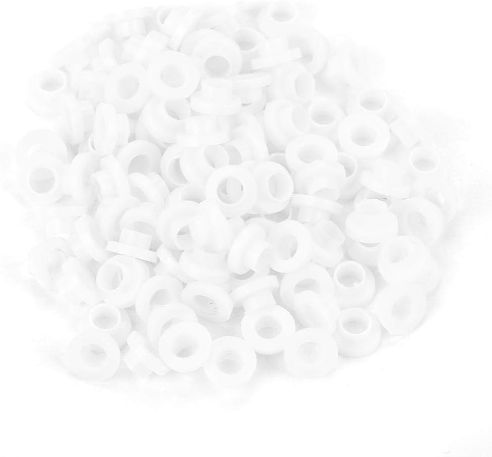table spacer washer, Hilitand 100 Piece Hub Washer, Insulated Plastic Transistor Washer Kit (TW-3 (100pcs)) Insulated Washer