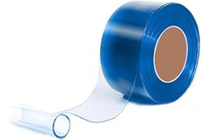 VIZ-PRO Freezer PVC Curtain Strip for Walk in Freezers, Coolers & Warehouse Doors - Clear, 101' Length x 12" Width x 0.12" Thick