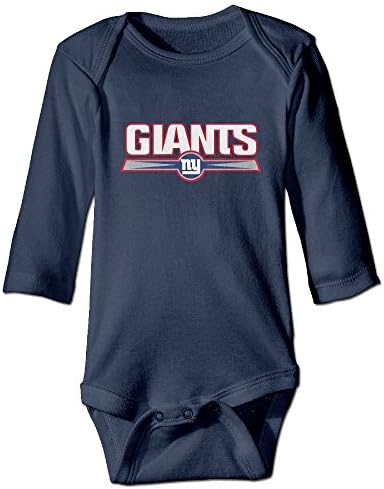 DETED NY Giants Letter Fashion Infant Baby's Climb Romper Navy
