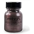 Mehron Makeup Metallic Powder | Metallic Chrome Powder Pigment for Face & Body Paint, Eyeshadow, and Eyeliner .75 oz (21 g) (Bronze)
