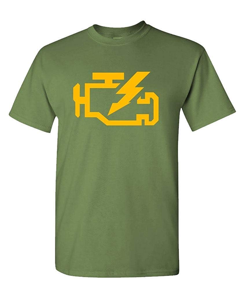  Check Engine Light Mechanic Auto Repair S Funny Design T Shirt