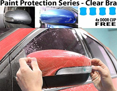 ZForce Perfect Fit PreCut Sheets Paint Protection Clear Bra Film Kit (Mirrors Only) for 2016 Fiat 500L Trekking