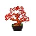 Parma77 Feng Shui Red Crystal Money Tree Bonsai Style Decoration for Wealth and Luck