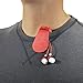 Workout Headphones Cord Wrap - Sport Guppy by Gwee | Magnetic Earbuds Storage Clip Manages Cords while Exercising | Doubles as Screen Cleaner and Sunglass Holder | Earbuds Not Included | Red 2-Pack