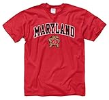 Maryland Terrapins Adult Arch & Logo Gameday T-Shirt - Red ,