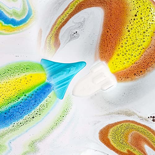 ORIGLAM Badebomben für Kinder, Kleinkinder, Space Shuttle & Rakete Badekugeln für Jungen, Regenbogen-Badebombe mit Spezialeffekt, Geburtstag/Thanksgiving/Weihnachtsgeschenke für Kinder, 85 g × 4 ct thumbnail 2