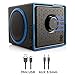 GOgroove SonaVERSE BX Portable Speaker with USB Music Player – Cube Speaker with USB Flash Drive MP3 Input, 3.5mm AUX Port, Playback Controls, Rechargeable Removable Battery (Wired, Blue)thumb 2