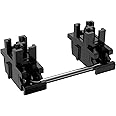 DUROCK Plate Mount Stabilizer V3, Innovative Pre-Clipped Stem for Minimum Wire Wobble 2U 6.25U 7U Keyboard Stabilizers (V3 Nero 80% Kit)