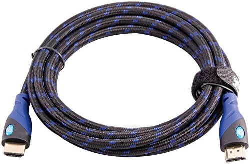 Top Dog Cables - TD-03BKBL - Gold Premium 10' High Speed HDMI Cable with Ethernet - Black/Blue - 3D HD PS3 4 XBOX One 360 DVD TV Blu Ray