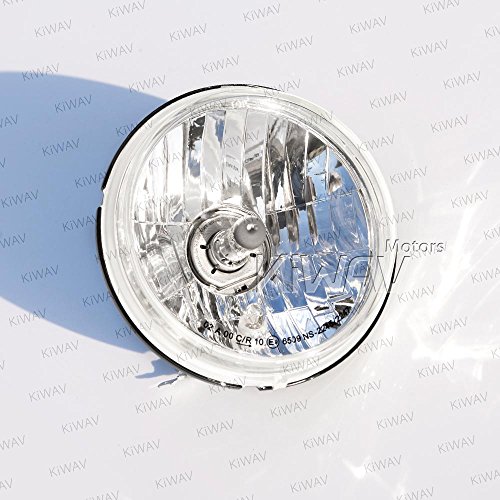 5-3/4 inch H4 60/55W ECE Right Hand Drive Headlight Lens Unit Scrambler Style for Custom Bikes