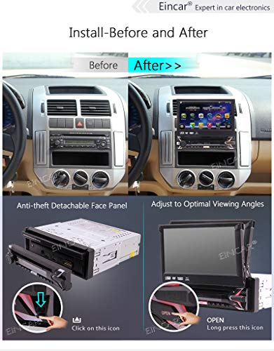 7inch Android 9.0 Capacitive Touchscreen Car Stereo GPS Navigation Quad Core 1GB 16GB Single 1 Din DVD CD Radio Bluetooth 4.0 WiFi 4G Mirror Link Steering Wheel Control with Wireless Reversing Camera