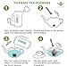 Teabloom - CLEARANCE SALE - MIGH-TEA Brewing Teapots for Iced Tea and Hot Tea, 2 Loose Tea Glass Infusers, 2 Glass Lids