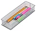 YBM HOME Silver Mesh Drawer Cabinet and or Shelf Organizer Bins, School Supply Holder Office Desktop Organizer Basket (1, 3x9x2 Inch)